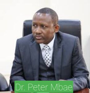 Dr. Peter Mbae Biography 